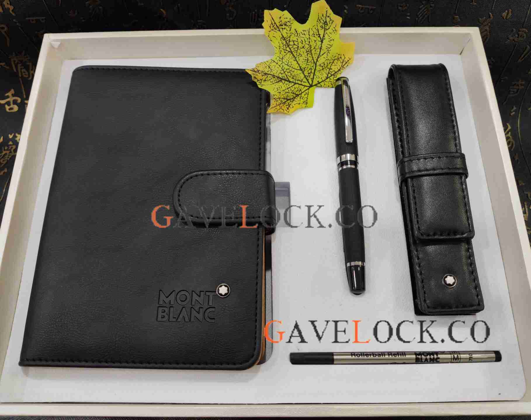 High Quality Copy Mont Blanc Notebook and Pen Pouch Sets - Click Image to Close